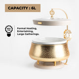 Nourhan -  6 Liters Chafer - Gold & Beige