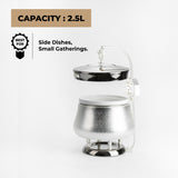 Nourhan -  2.5 Liters Chafer - Silver