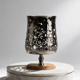 Nourhan - Large Candle Holder - Black Walnut