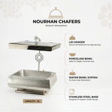 Nourhan -  6L Premium Rectangular Chafer - Silver