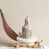 Luxury Noor - Small Lantern Candle Holder - Beige & Gold