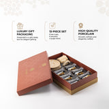 Octara - Tea Set (13-Pc) - Ivory & Gold