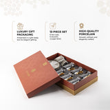 Octara - Tea Set (13-Pc) - Grey & Gold