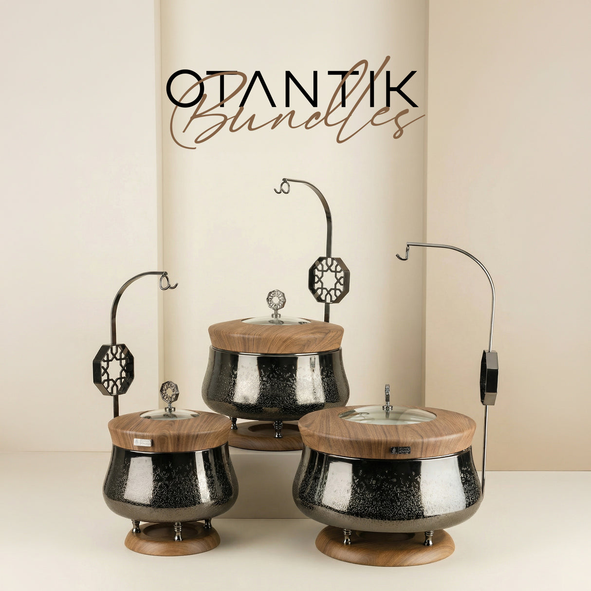 Nourhan Catering Set - Black Walnut