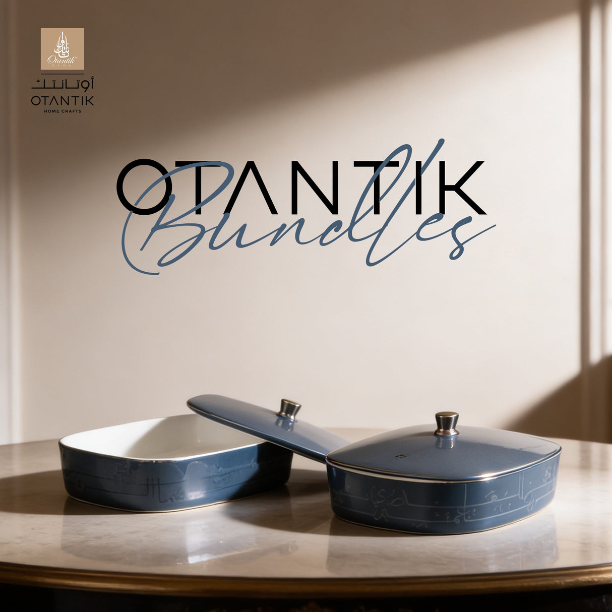 Mirral Canister Duo - Dark blue & Silver