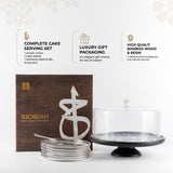 Sidrah - Cake Set (9-Pc)  - Midnight Silver