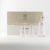Mirral- Jug with 6 Tall glass cups - Gold