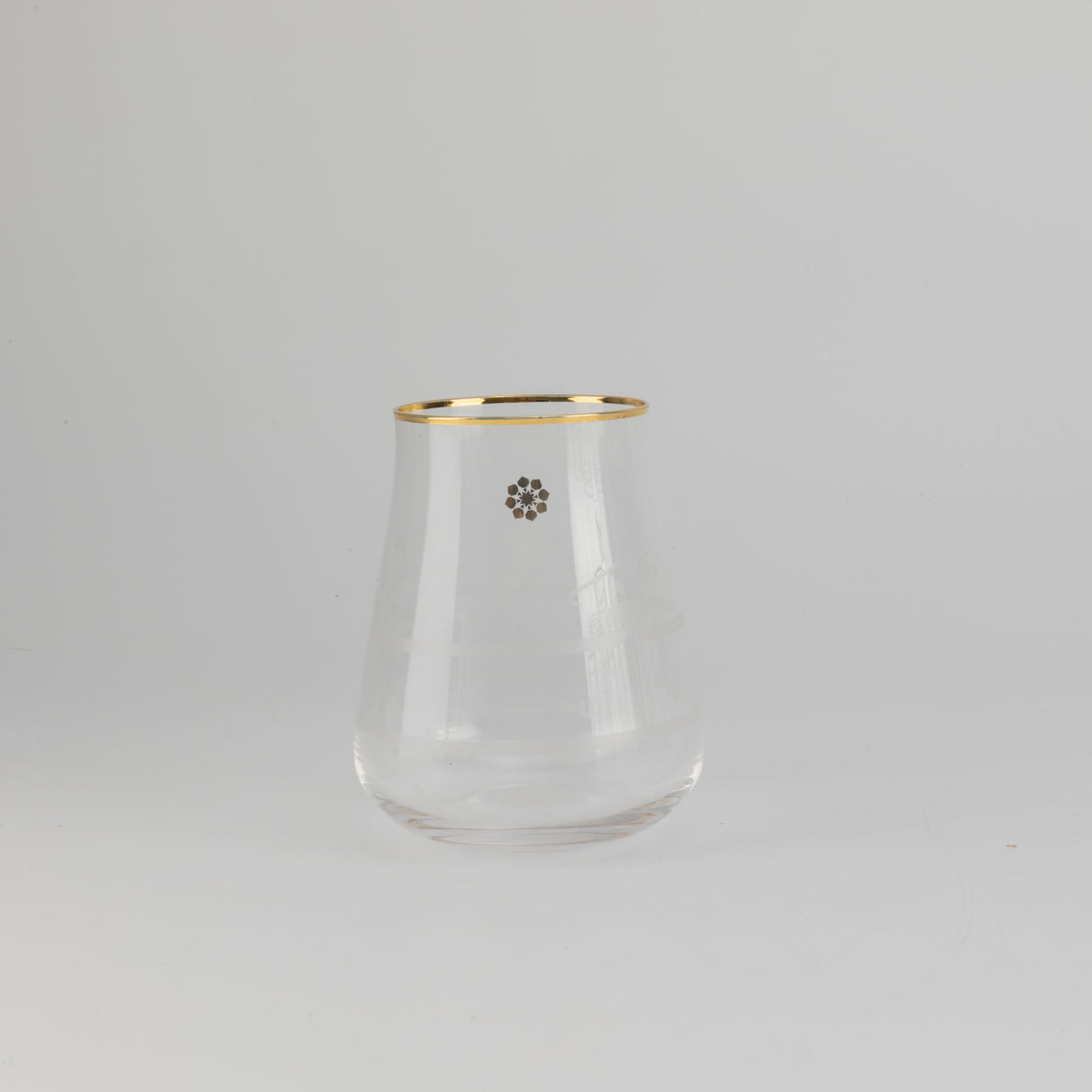 Mirral- Jug with 6 Short glass cups - Gold