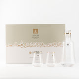 Mirral- Jug with 6 Short glass cups - Gold