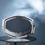 Atheer - Serving Tray - Dark Blue & Silver