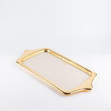 Jiwar - Serving Tray - Beige & Gold