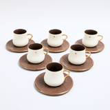 The Coffee Serving Set - Brown & Gold