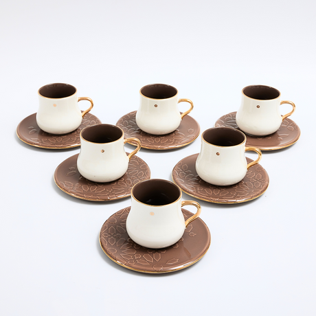 The Coffee Serving Set - Brown & Gold