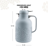 Jiwar - Vacuum Flask / Thermos - Haze Blue & Silver