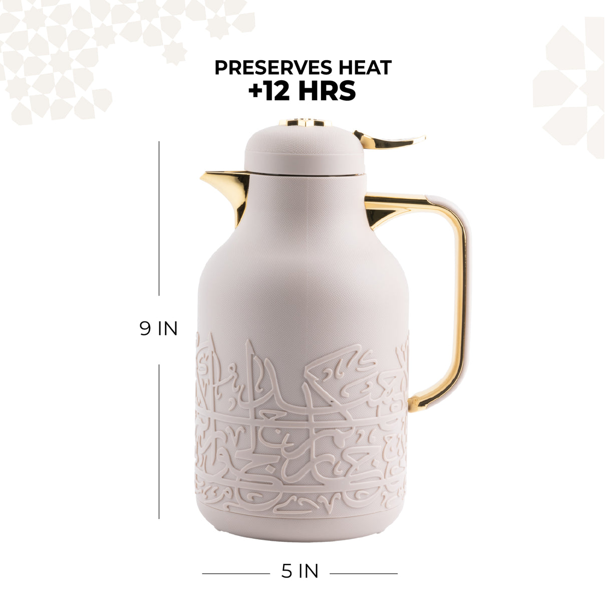 Jiwar - Vacuum Flask / Thermos - Lavender & Gold