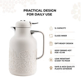 Jiwar - Vacuum Flask / Thermos - Beige & Silver