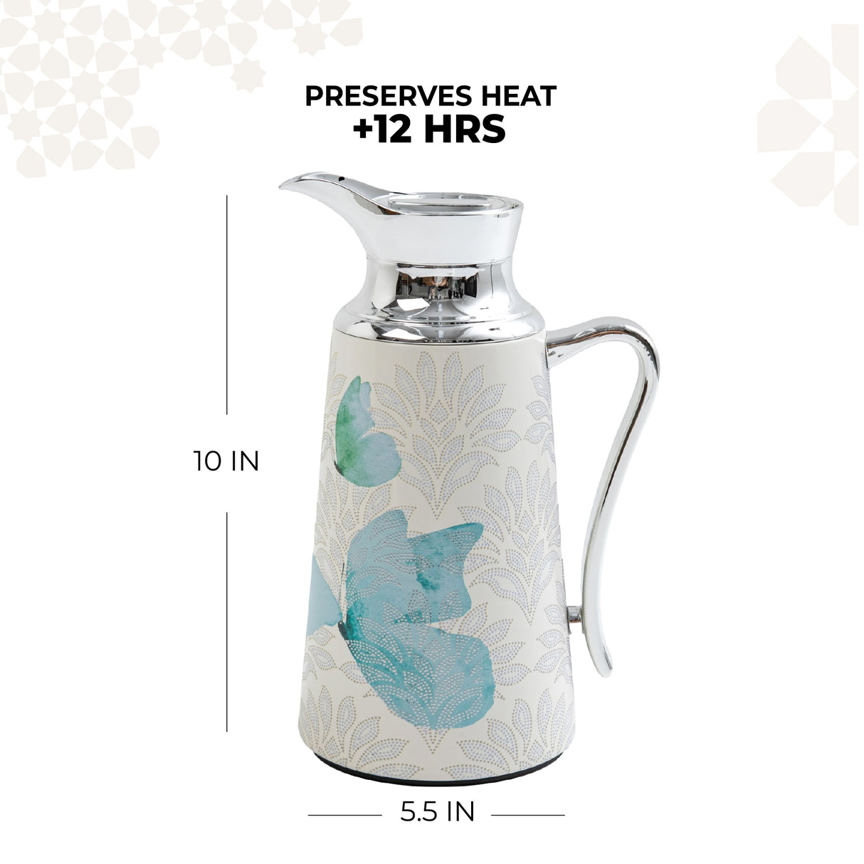 Veloura - Vacuum Flask / Thermos - Blue & Silver