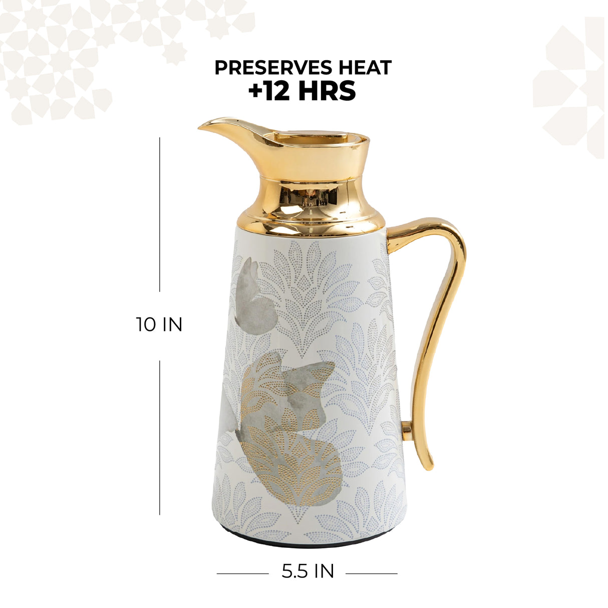 Veloura - Vacuum Flask / Thermos - Brown & Gold