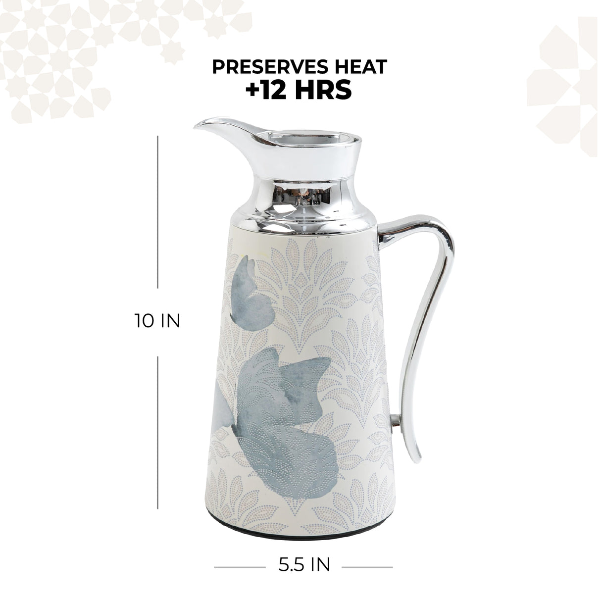 Veloura - Vacuum Flask / Thermos - Grey & Silver