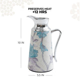 Khuzama - Vacuum Flask / Thermos - Blue & Silver
