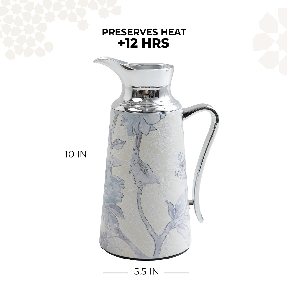 Khuzama - Vacuum Flask / Thermos - Grey & Silver