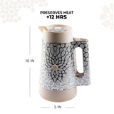 Asala - Vacuum Flask / Thermos - Beige & Silver