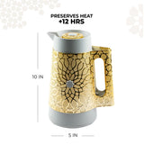 Asala - Vacuum Flask / Thermos - Grey & Gold