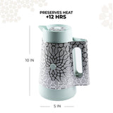 Asala - Vacuum Flask / Thermos - Teal & Silver