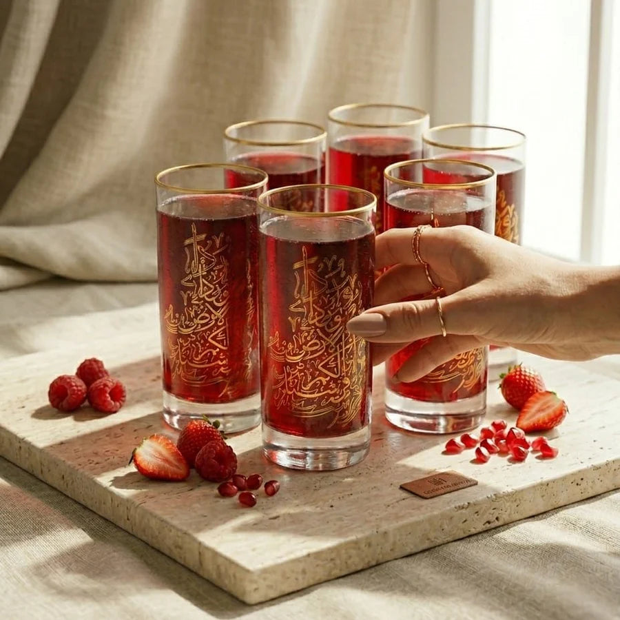 The Luxe Glassware Set – Gold