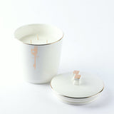 LIQAA - Medium Candle|Musky Amber - Pearl Gold