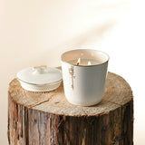 LIQAA - Large Candle|Musky Amber - Pearl Gold