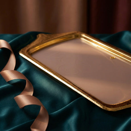 Jiwar - Serving Tray - Lavender & Gold