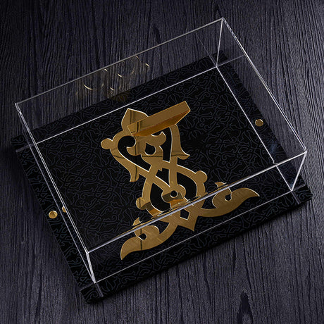 Rumi -  Large Dessert Serving Sets  Black and Gold by Otantik Home