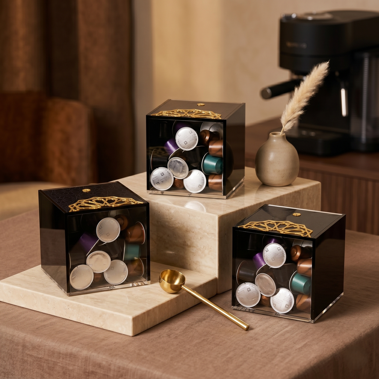The Coffee Corner Essentials - Black & Gold
