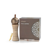 Athar - Sculpted Marble Incense Burner (2-Pc)- Warm Sand & Bronze