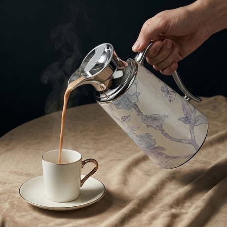 Khuzama - Vacuum Flask / Thermos - Grey & Silver