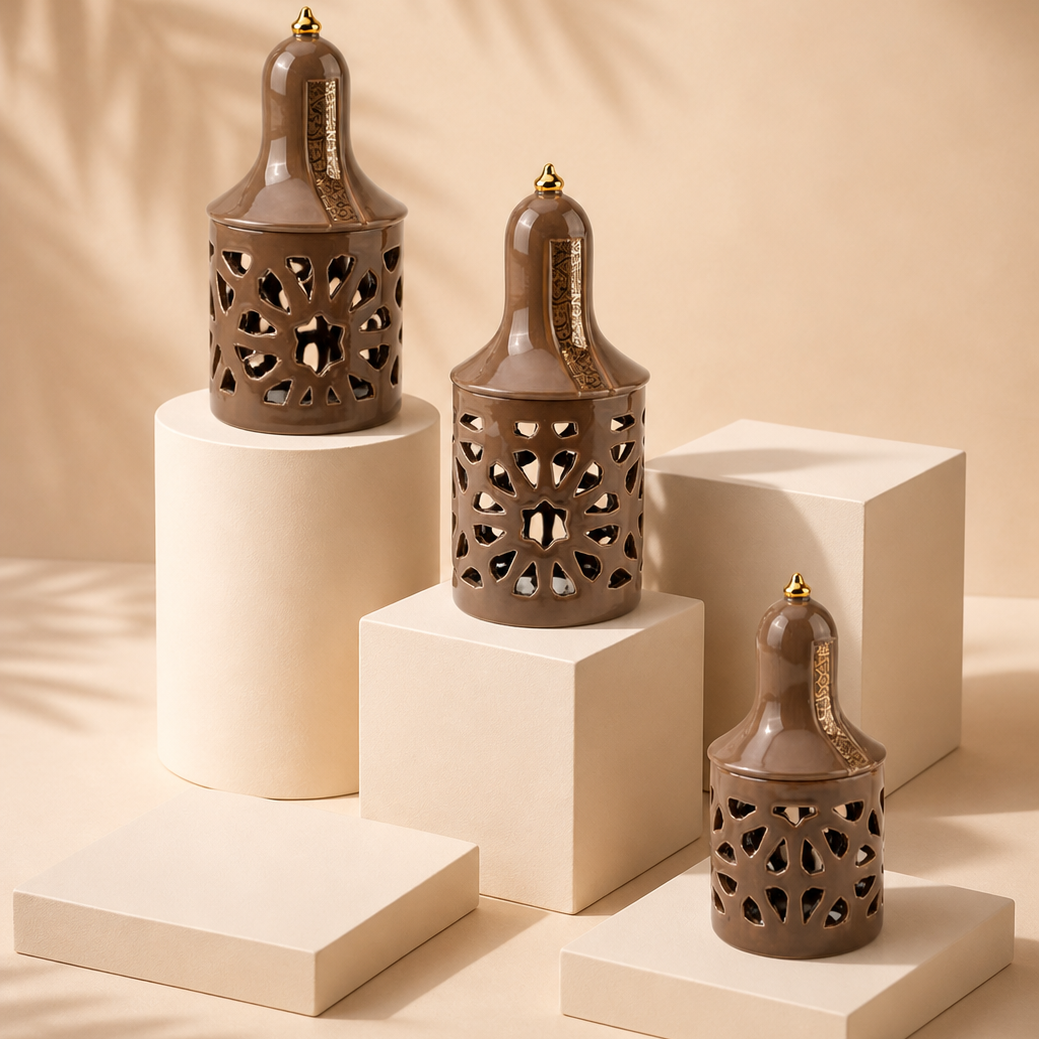 The Ambient Glow Set – Brown & Gold