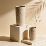 Signature Vase Duo - Coffee & Gold