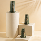 The Ambient Glow Set - Olive green & Gold