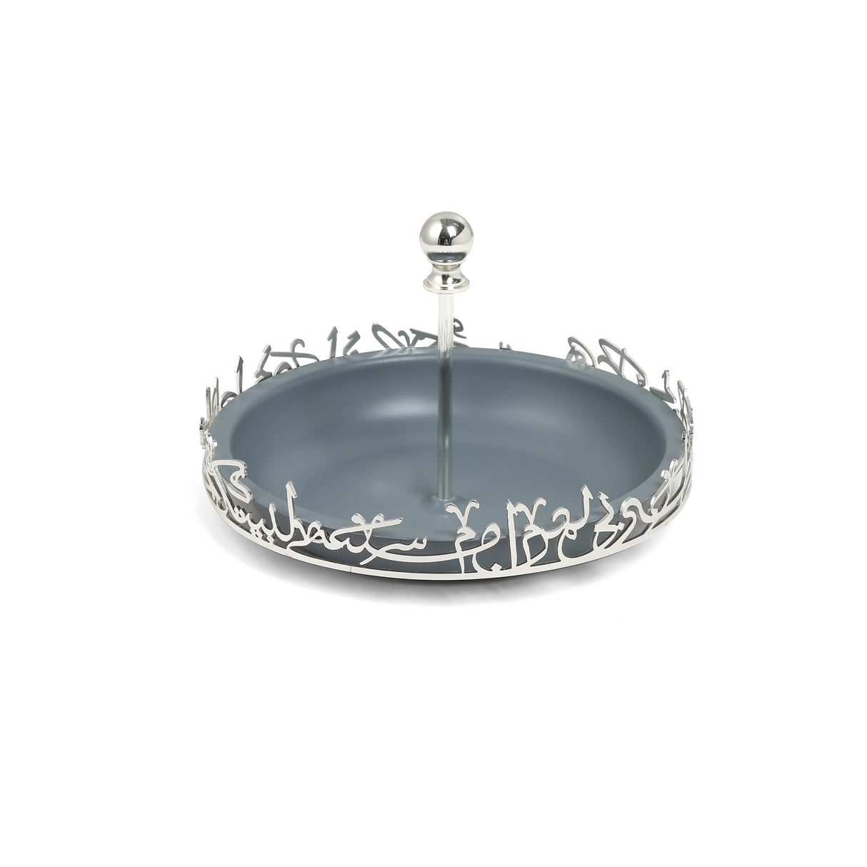 The Refined Medium Serving Set – Haze Blue & Silver