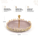 Jiwar - Large Serving Stand - Lavender & Gold