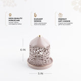 Jiwar - Small Lantern Candle Holder - Lavender & Gold