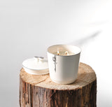LIQAA - Large Candle|Rose Marine - Pearl Silver