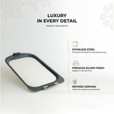 Mirral - Serving Tray - Dark Blue & Silver
