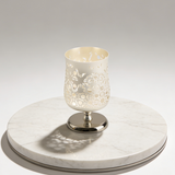 Nourhan - Medium Candle Holder - Silver