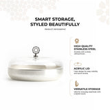 Nourhan - Large Canister - Silver