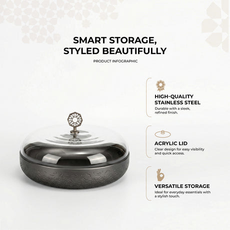 Nourhan - Large Canister - Black Walnut