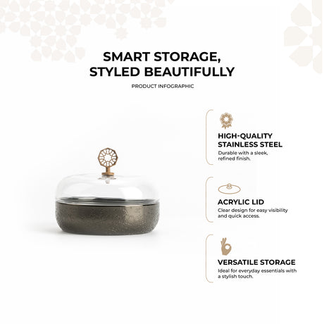 Nourhan - Medium Canister - Black Walnut