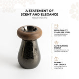 Nourhan - Incense Burner - Black Walnut