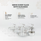 Nourhan -  Tea Set (19-Pc) - Silver